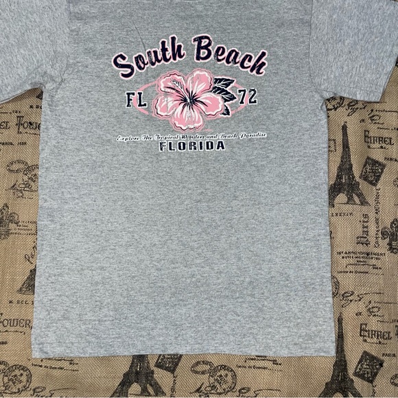 Fruit Of The Loom NWT! South Beach Florida Heather Gray Tshirt Size S - Picture 4 of 10